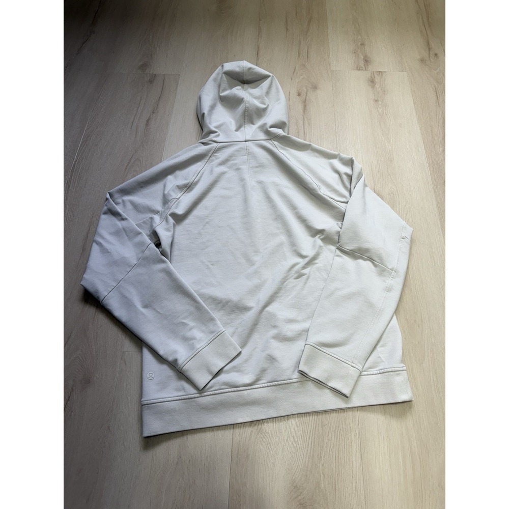 Lululemon Hoodie Women's Medium Off White Pullover Sweatshirt Scuba - Picture 7 of 7